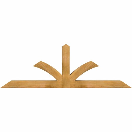 Ekena Millwork Richland Rough Sawn Timber Gable Bracket, Western Red Cedar, 72"W x 24"H x 4"D x 4"F, 8/12 Pitch GBW072X24X0404RIC00RWR